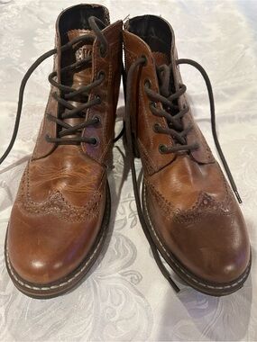 Sundance Men’s Leather Lace-Up Ankle Boots | Size 10.5 | Worn Once | EUC